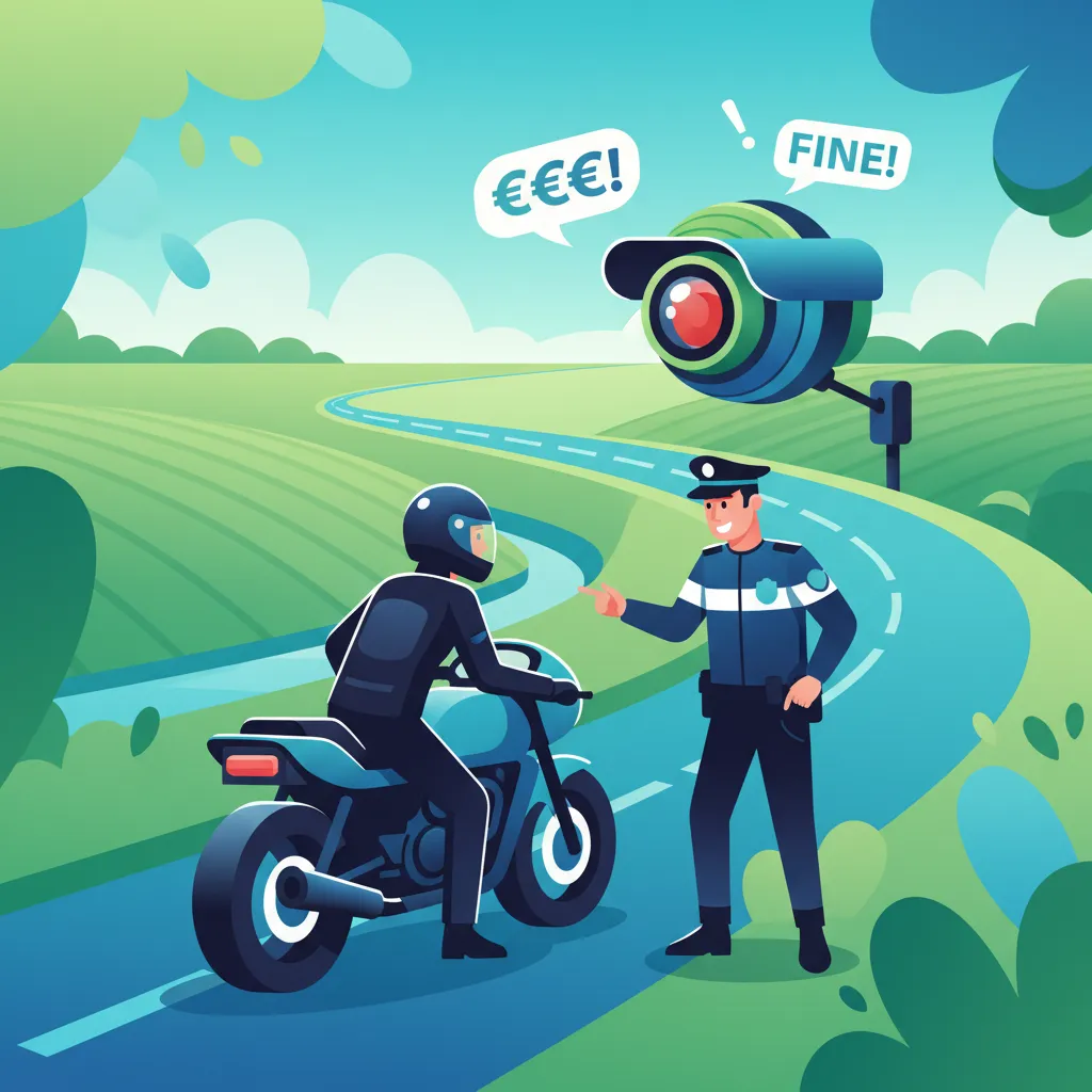 Comprensión de la aplicación de la ley y las multas para motocicletas en los Países Bajos