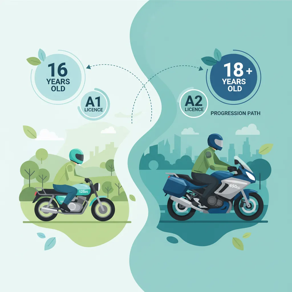 Progresión del Permiso de Moto A1 a A2 en Países Bajos