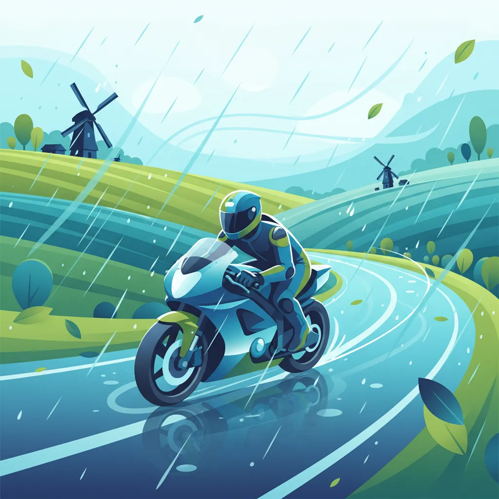 Motocicleta: Adherencia y Control en Condiciones Meteorológicas Holandesas (A2)