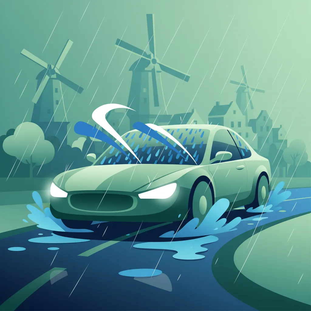 Driving Safely in Heavy Rain and Preventing Hydroplaning (Netherlands)