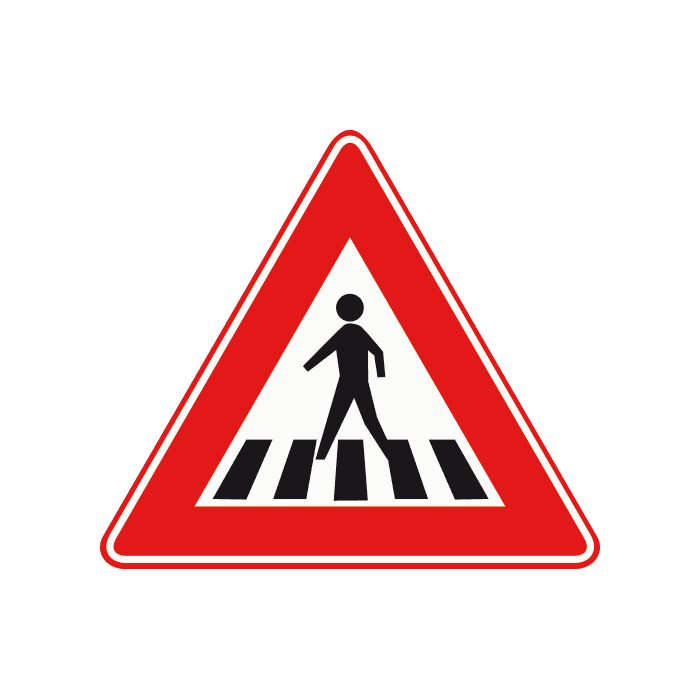 J22 - Cruce de peatones señal de tráfico