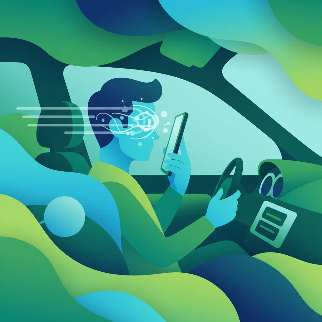Illustration for the theory topic Phone Use & Distraction