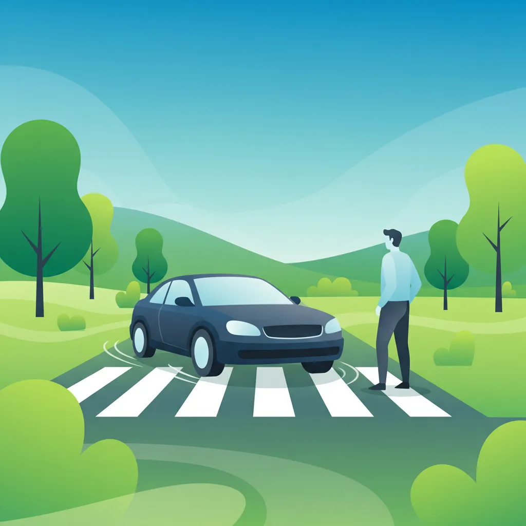 Illustration for the theory topic Dutch Pedestrian Crossings