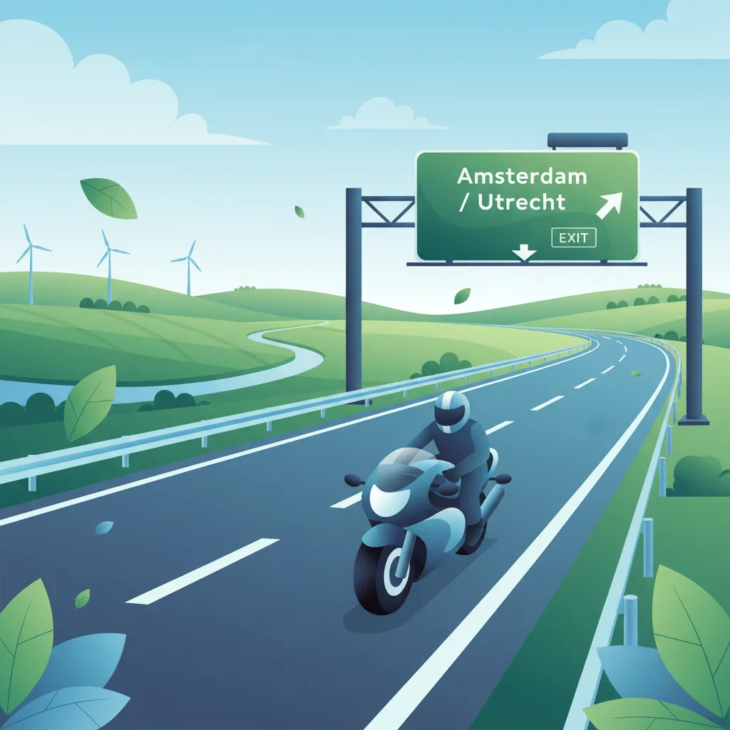 Przepisy ruchu drogowego na autostradach (Autosnelweg) dla motocykli