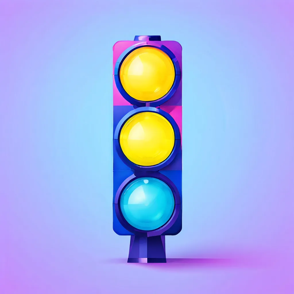 CBR Gult Trafikljus: När du ska Stanna eller Köra Vidare
