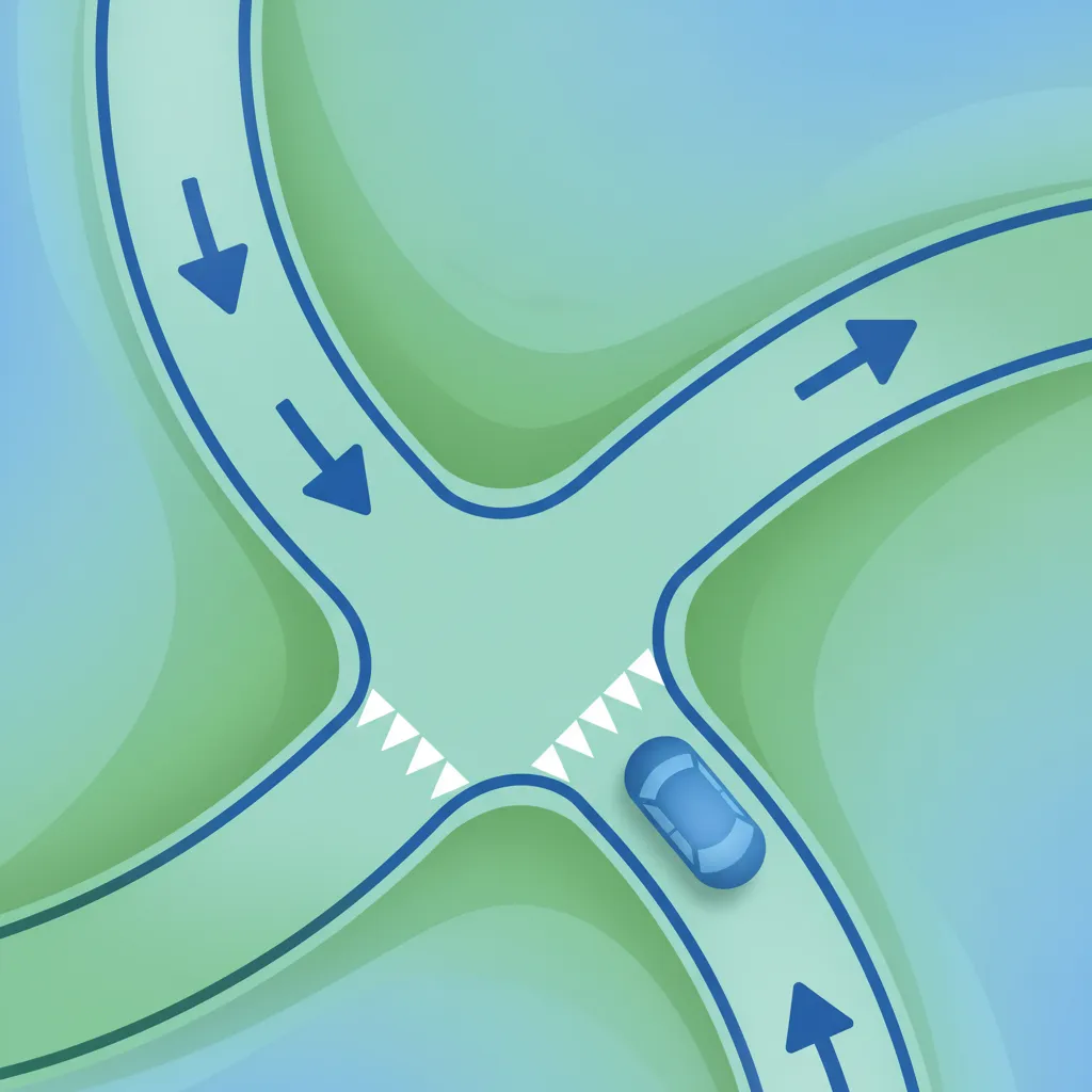 Reglas de Prioridad en Intersecciones con Carreteras Principales y Secundarias en los Países Bajos