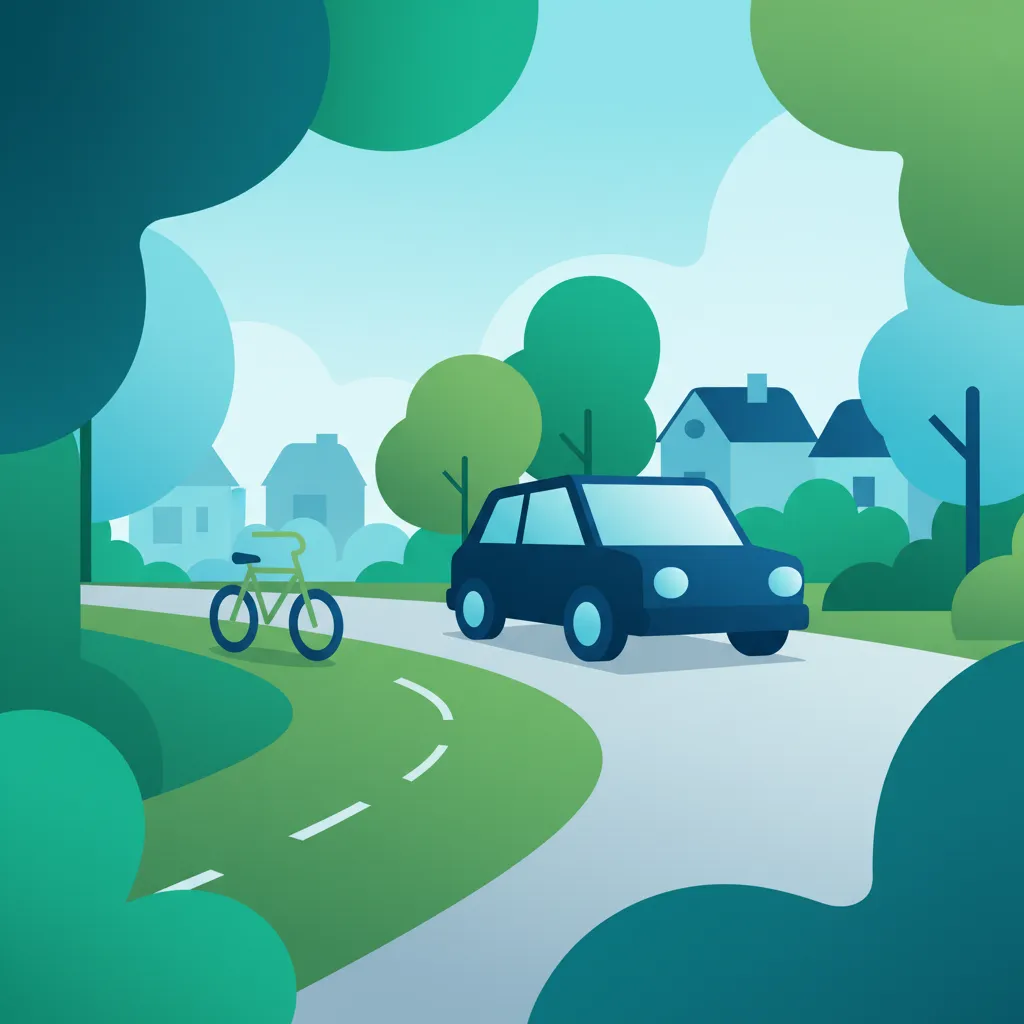 Illustration for the driving theory topic Parking Safety for learners in the Netherlands