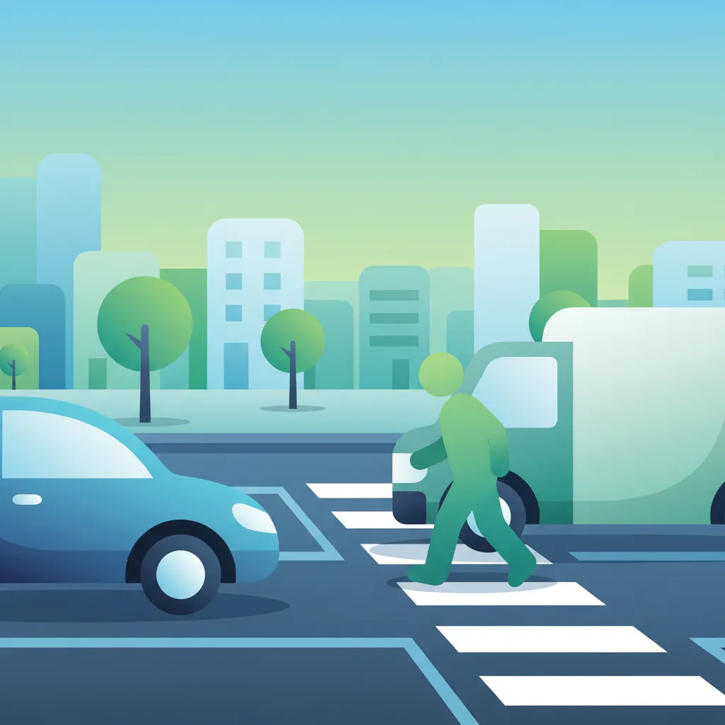 Illustration for the driving theory topic Hazard Perception Skills for learners in the Netherlands