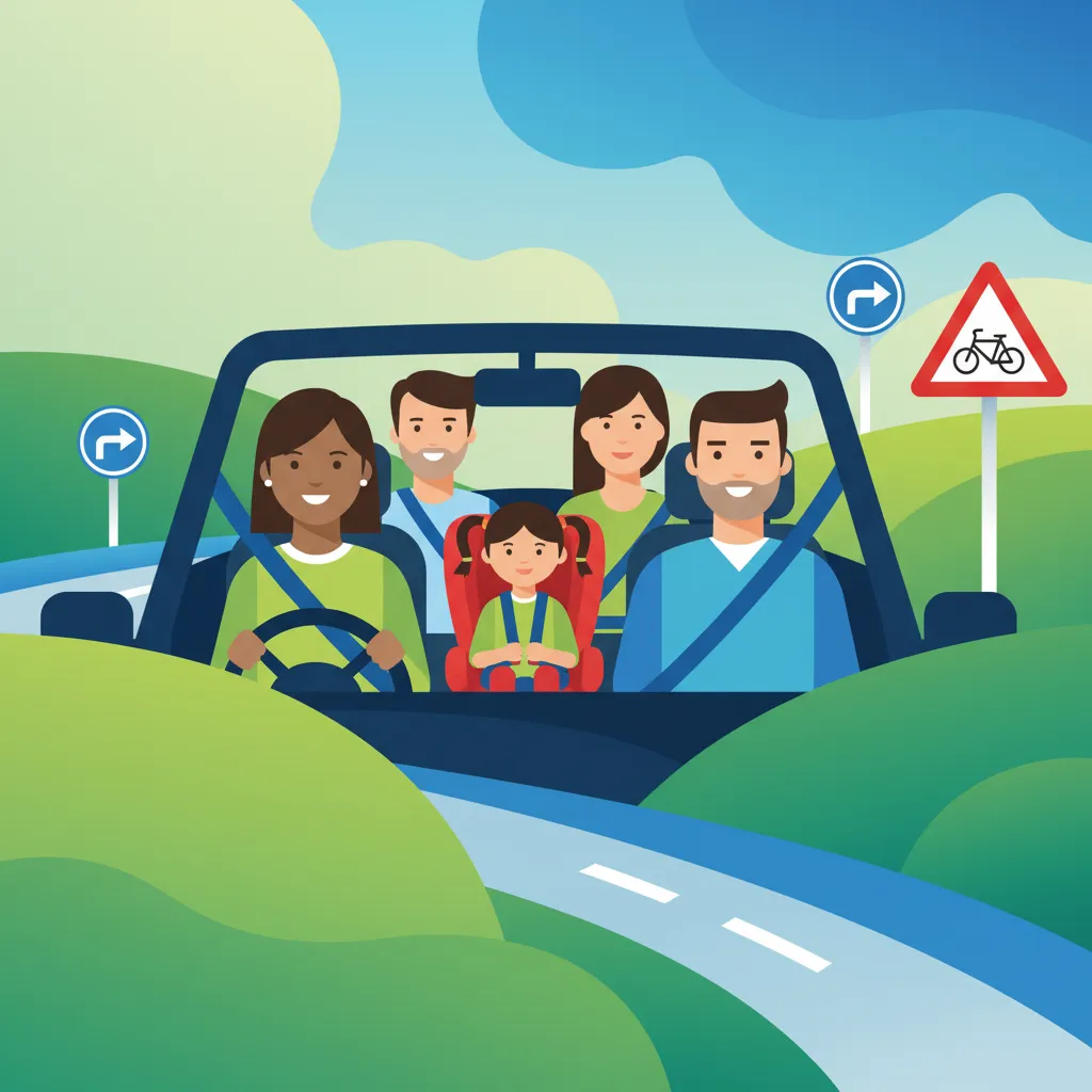 Illustration for the theory topic Dutch Seat Belt Rules